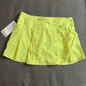 Lululemon Lime Green Pace Rival Skirt w/tags